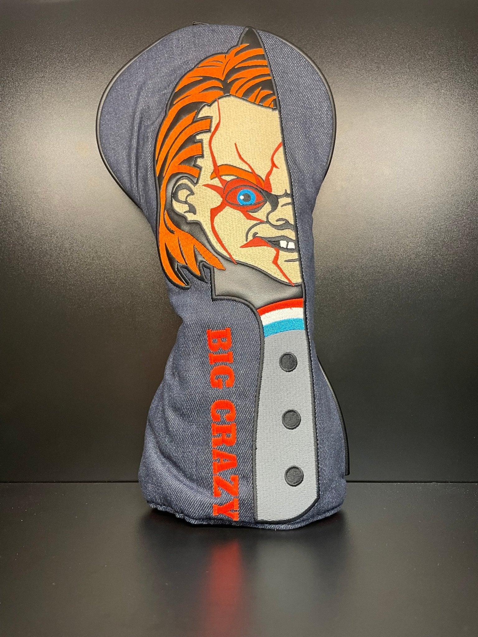 Crazy Kid Chuck Headcover - Black Girl Golf