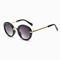 Cute Round Polarized Sunglasses for Kids Girls Boys UV400 Protection Fashionable & Children's Sunglasses New Cute Baby Round Frame & Colorful Sunshade Mirror For Kids - Black Girl Golf