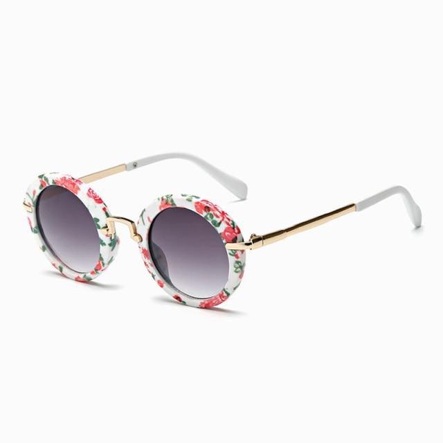 Cute Round Polarized Sunglasses for Kids Girls Boys UV400 Protection Fashionable & Children's Sunglasses New Cute Baby Round Frame & Colorful Sunshade Mirror For Kids - Black Girl Golf