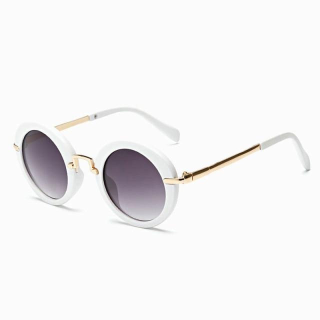 Cute Round Polarized Sunglasses for Kids Girls Boys UV400 Protection Fashionable & Children's Sunglasses New Cute Baby Round Frame & Colorful Sunshade Mirror For Kids - Black Girl Golf