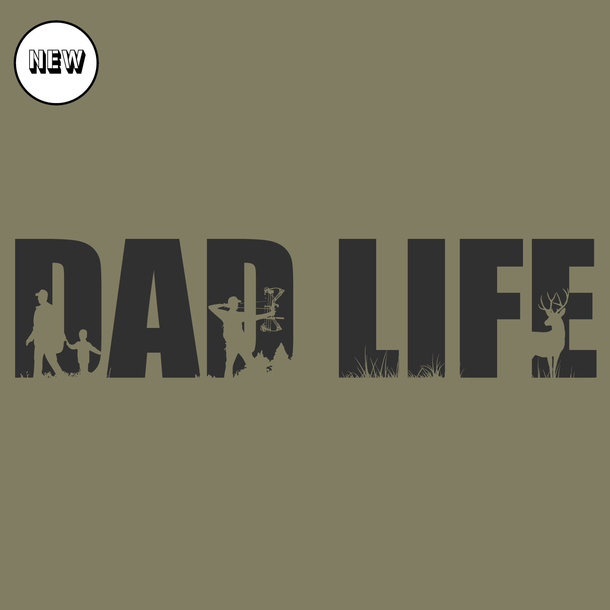 "DAD LIFE" Tee - Black Girl Golf
