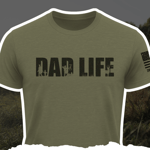 "DAD LIFE" Tee - Black Girl Golf