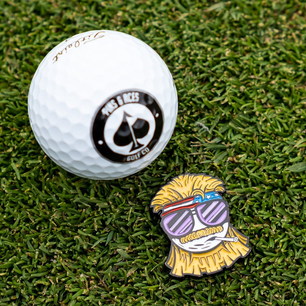 Dale the Degenerate Ball Marker - Black Girl Golf