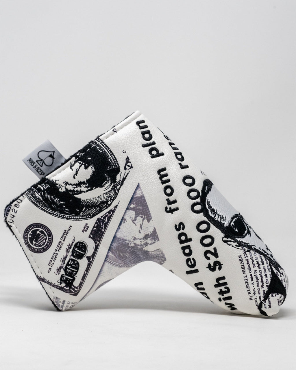 D.B. Cooper - Blade Putter Cover - Black Girl Golf
