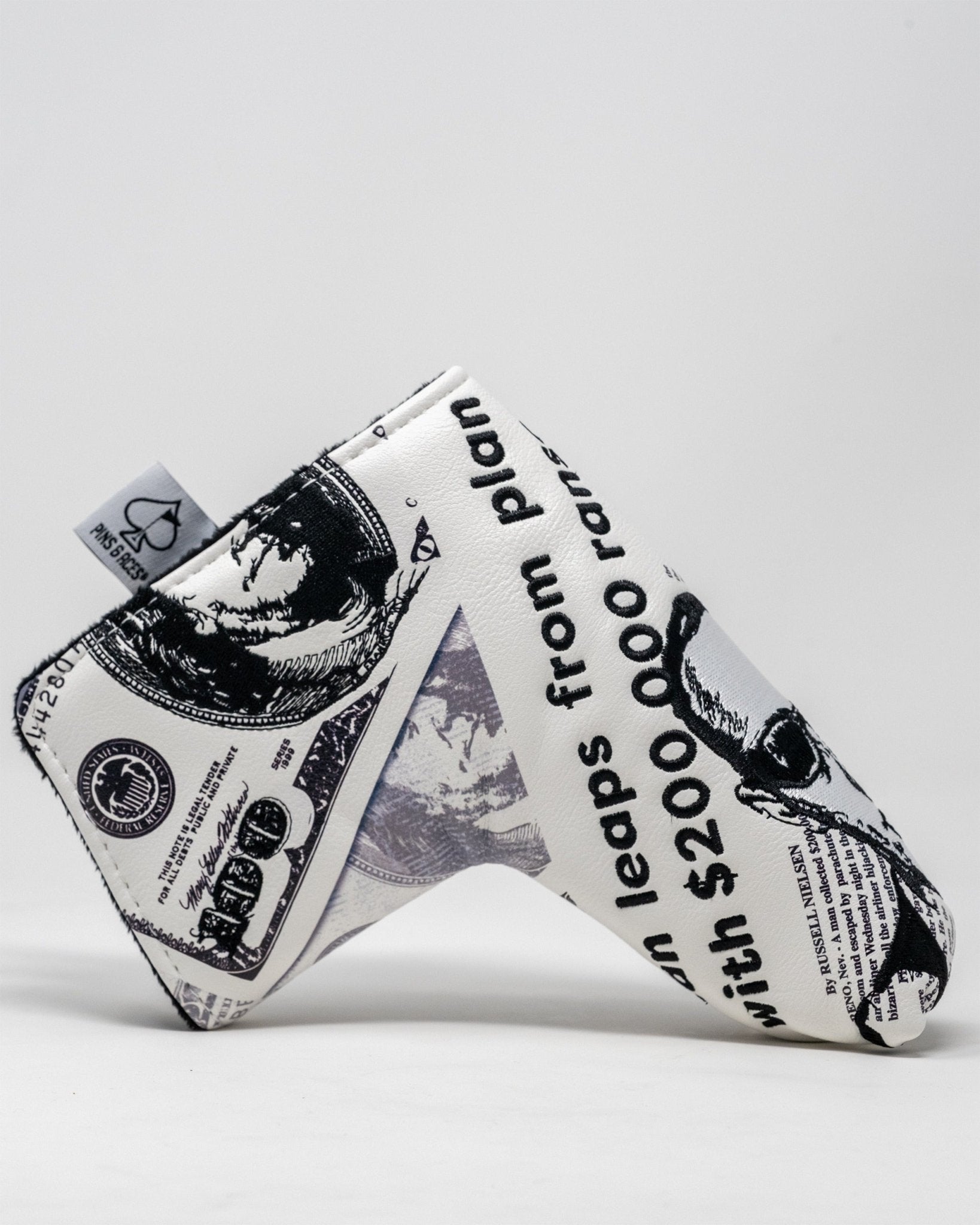 D.B. Cooper - Blade Putter Cover - Black Girl Golf