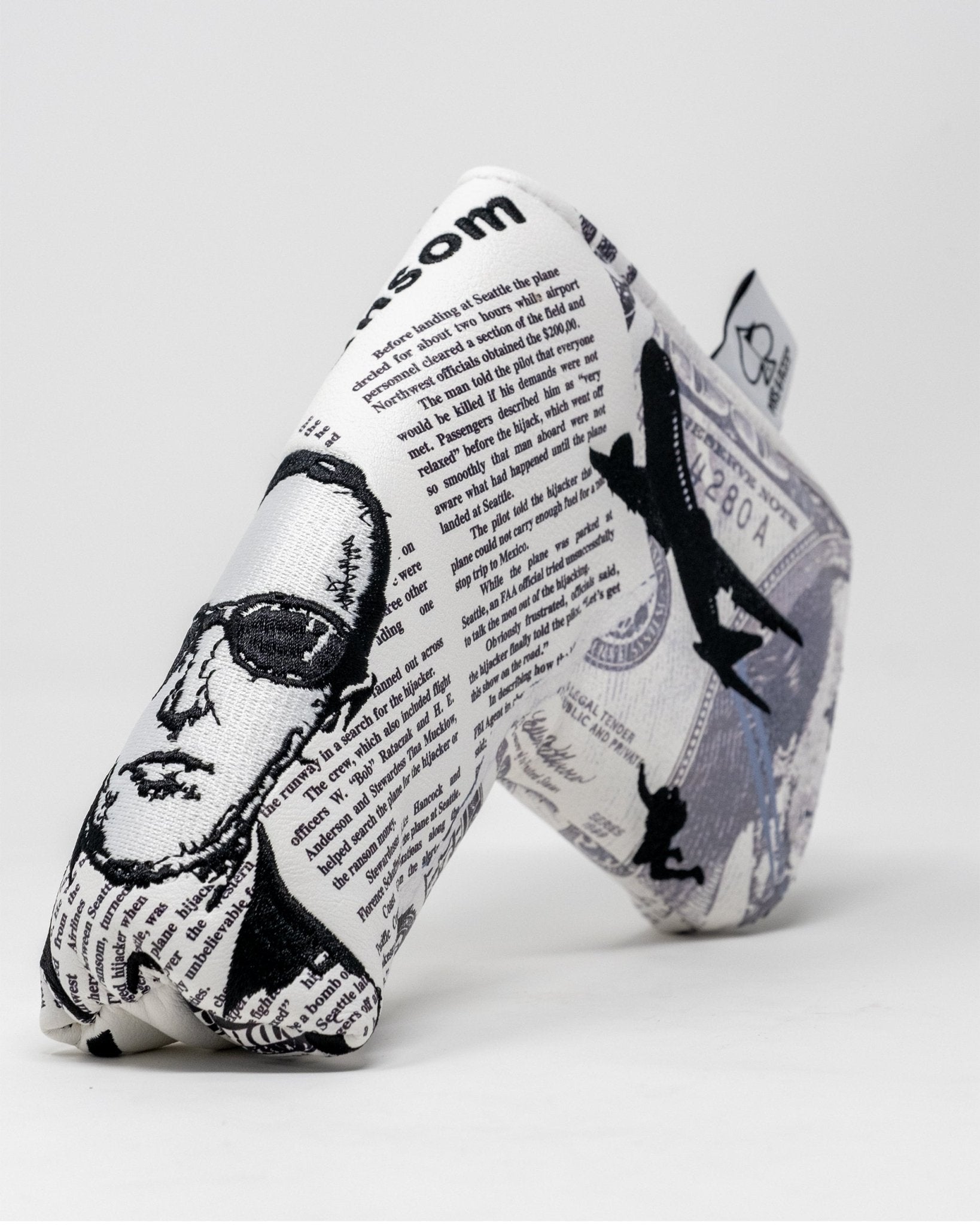 D.B. Cooper - Blade Putter Cover - Black Girl Golf