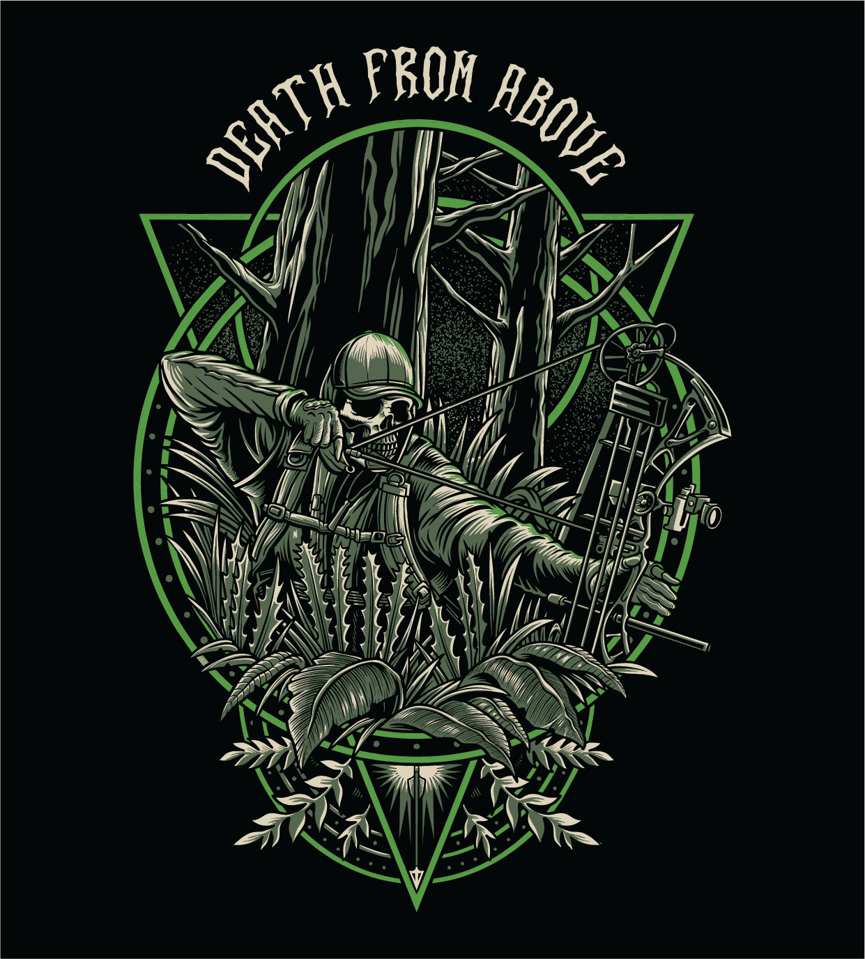 "Death From Above" Tee - Black Girl Golf