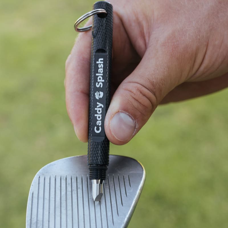 Deluxe Golf Club Cleaning Kit: Club Cleaner, Magnetic Towel & Groove Sharpener - Black Girl Golf