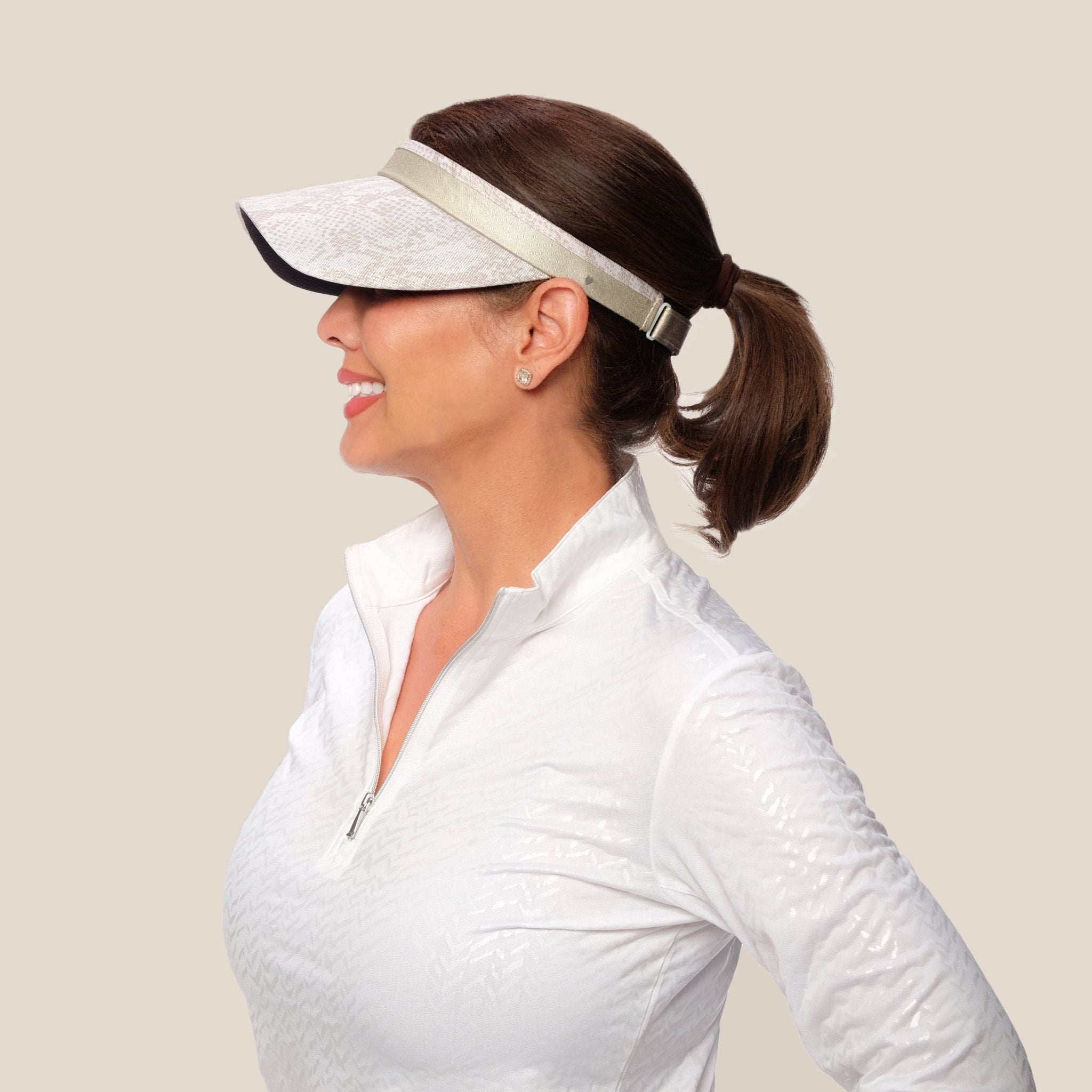 Desert Snake Visor - Black Girl Golf