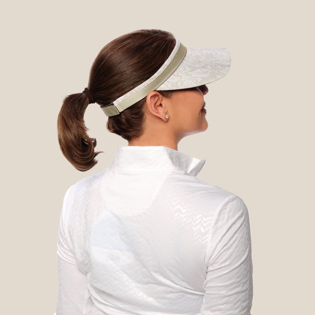 Desert Snake Visor - Black Girl Golf