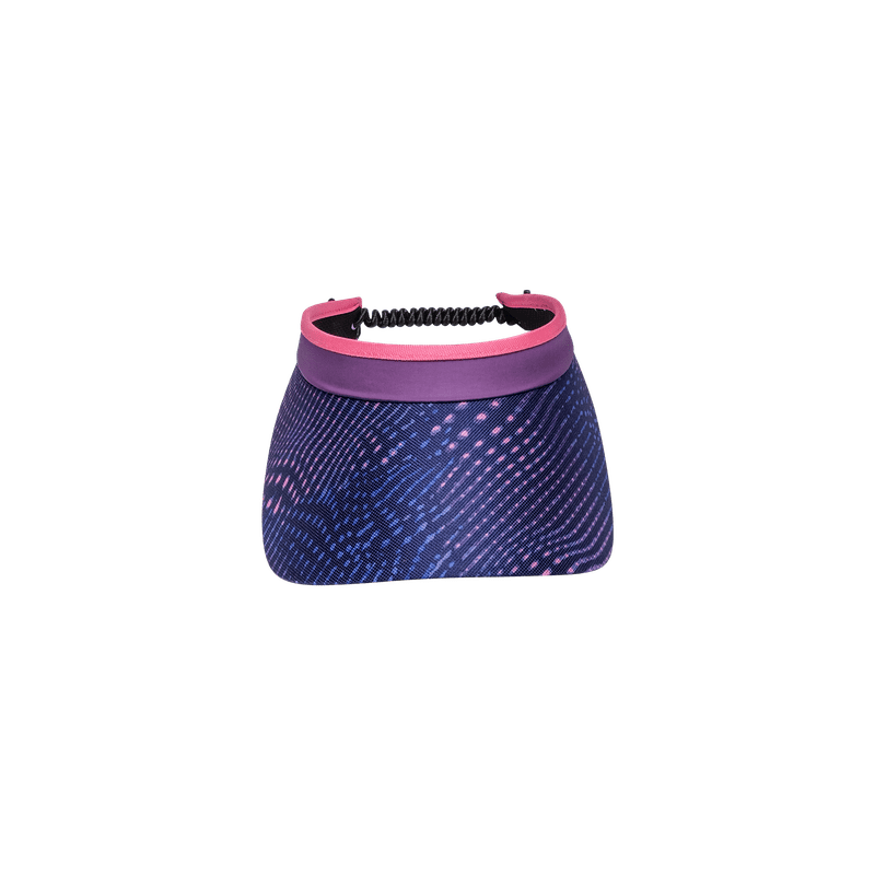 Digital Dusk Print And Solid Coil Visors - Black Girl Golf