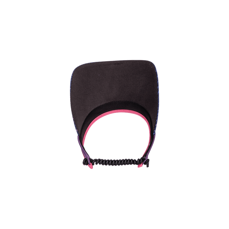 Digital Dusk Print And Solid Coil Visors - Black Girl Golf