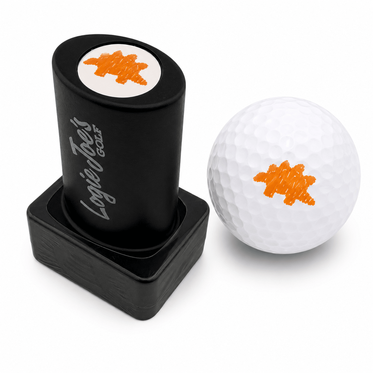 Dino Chicken Nugget Golf Ball Stamp | Quick - Dry Ink Stamper | Easy Ball Identification | Fun Golf Gift - Black Girl Golf
