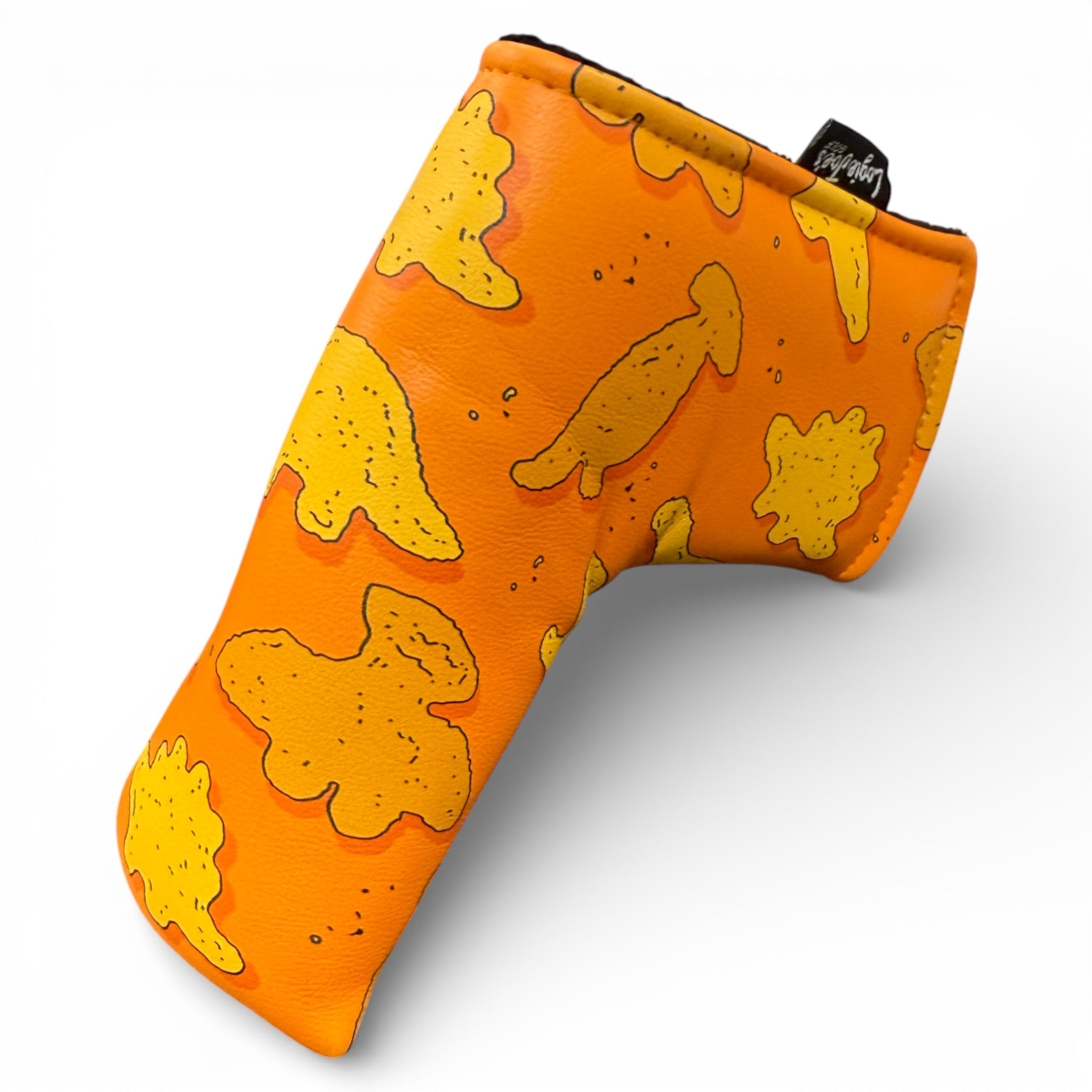 Dino Nugget Blade Putter Headcover | Magnetic Golf Putter Cover | Premium Synthetic Leather | Soft Protective Interior - Black Girl Golf