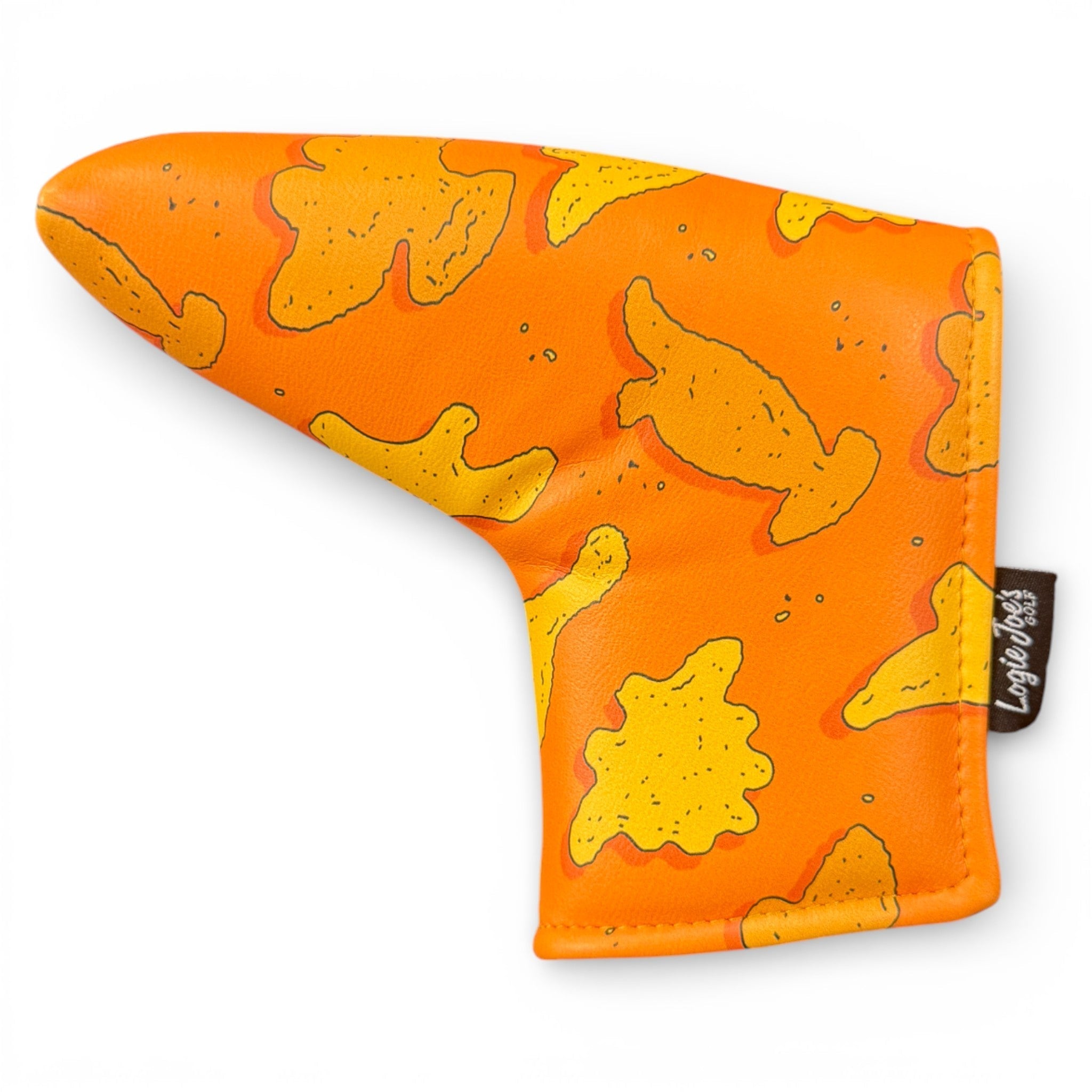 Dino Nugget Blade Putter Headcover | Magnetic Golf Putter Cover | Premium Synthetic Leather | Soft Protective Interior - Black Girl Golf