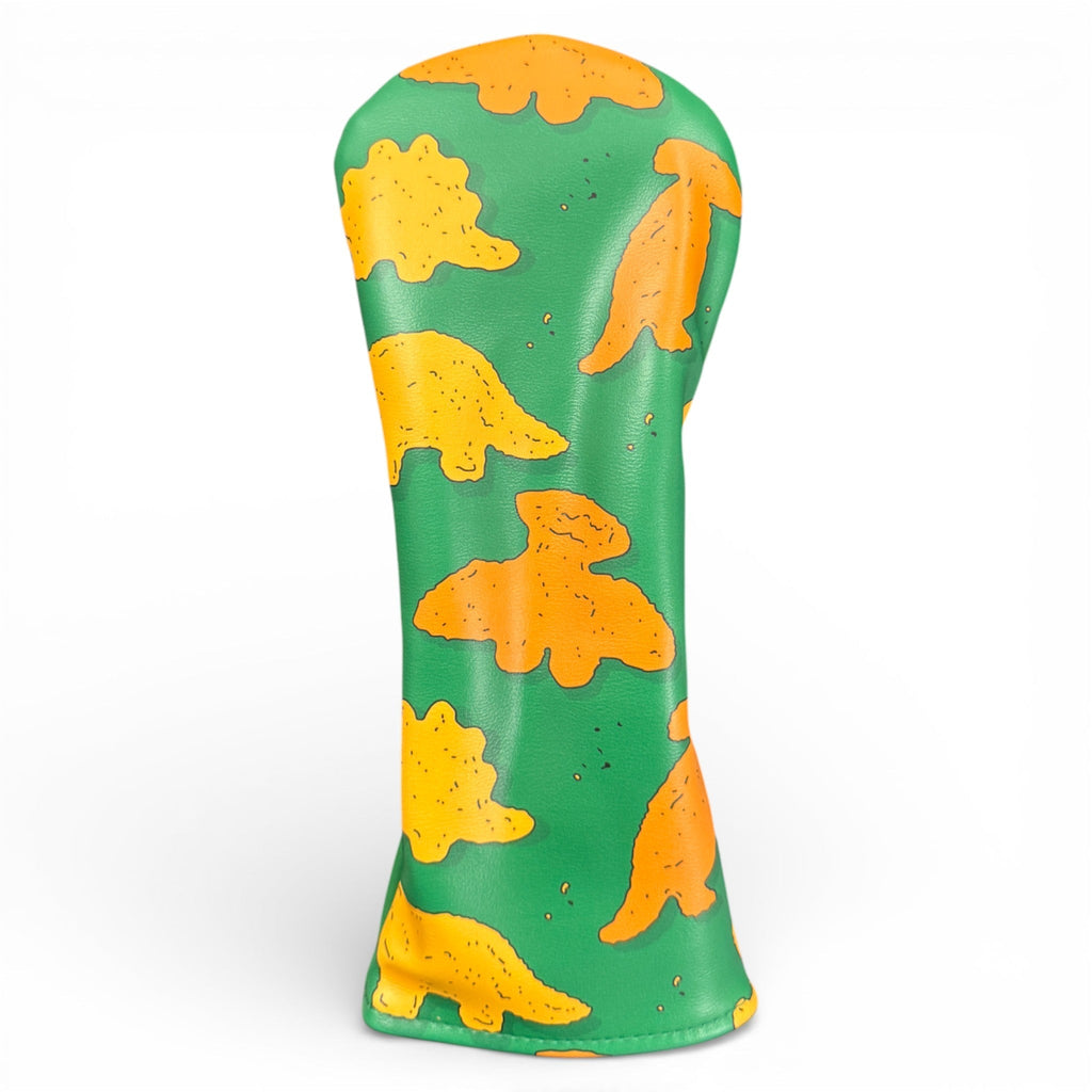 Dino Nugget Fairway Wood Headcover | Premium Golf Fairway Cover | Soft Protective Interior | Durable Synthetic Leather - Black Girl Golf