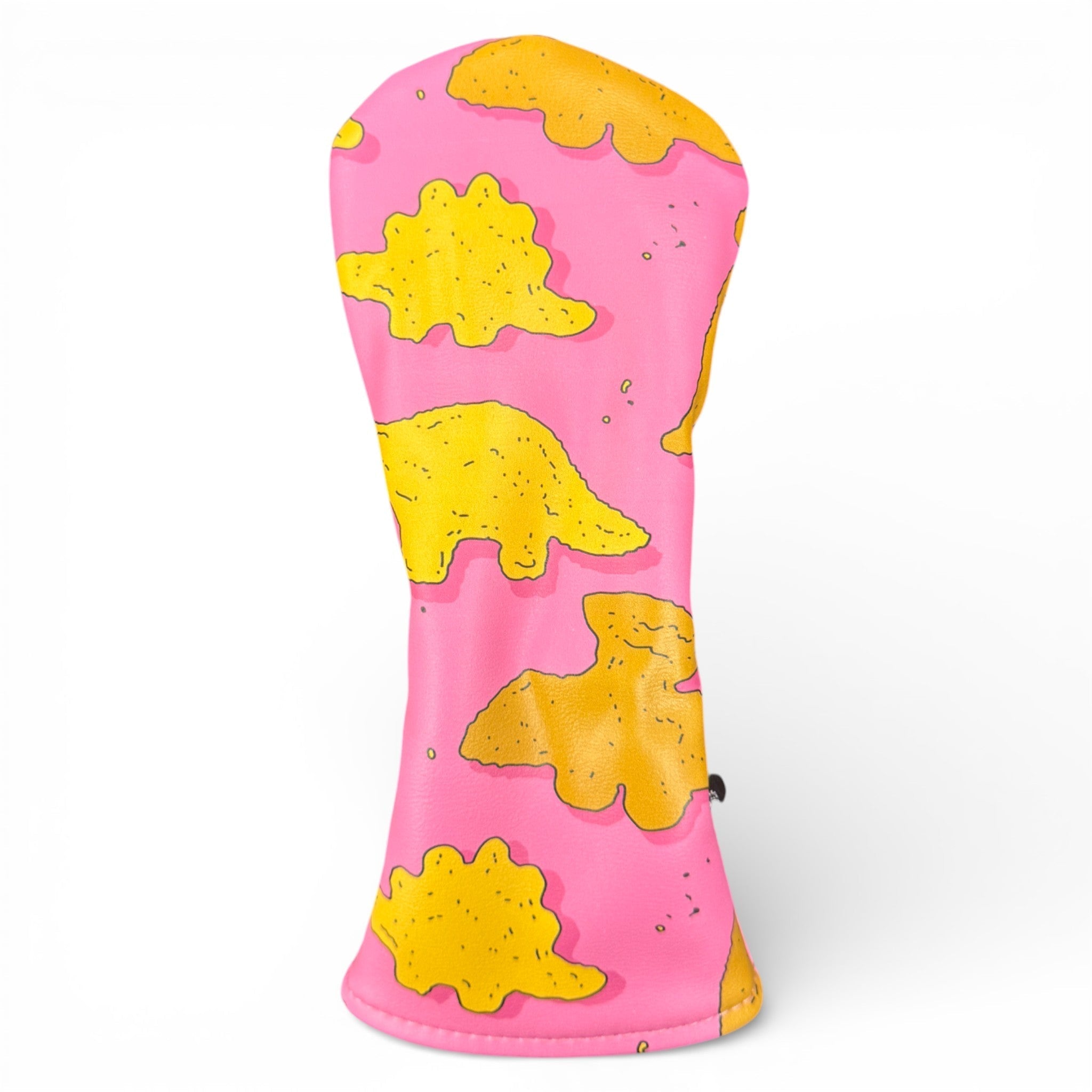 Dino Nugget Hybrid Headcover | Premium Golf Hybrid Cover | Soft Protective Lining | Durable Synthetic Leather - Black Girl Golf