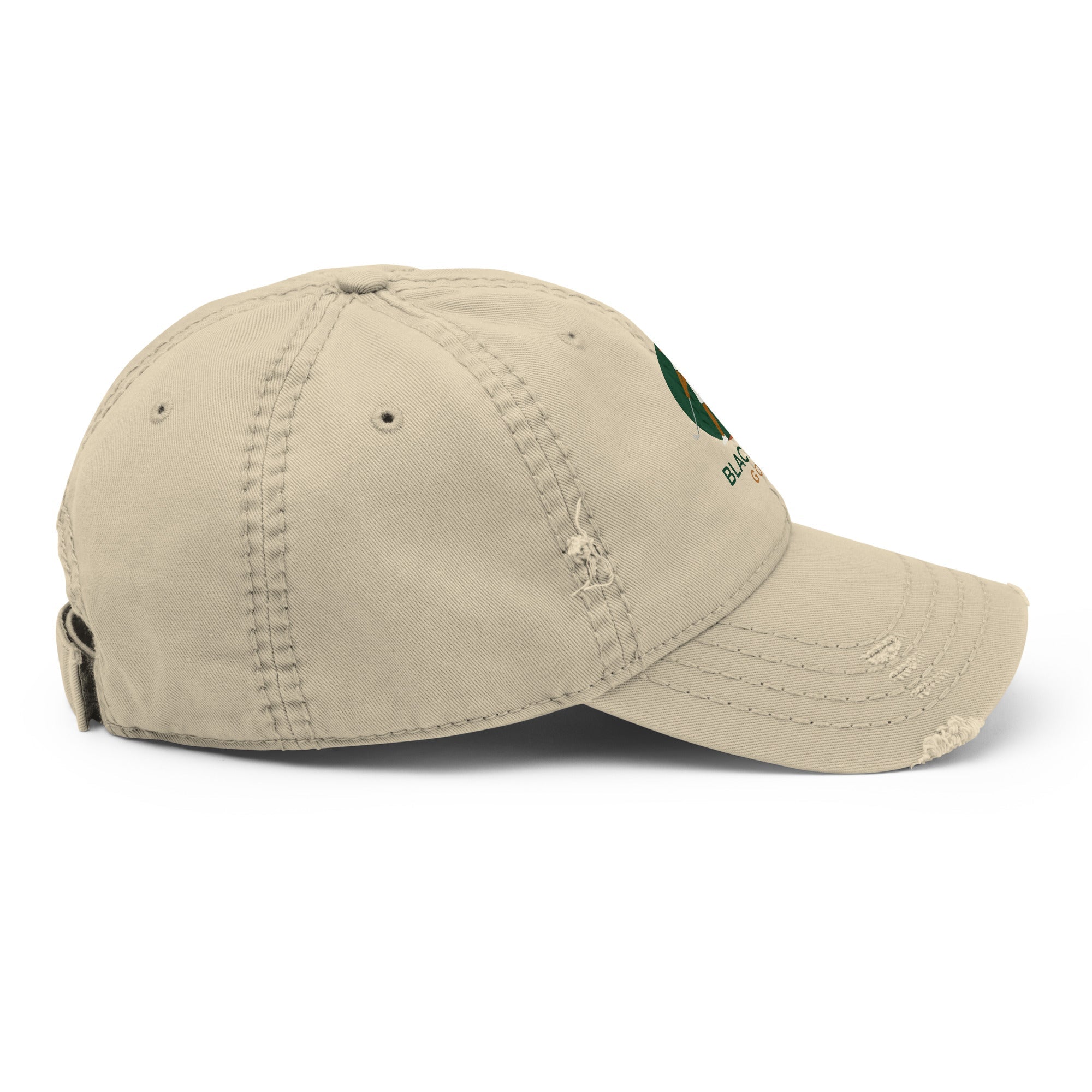 Distressed Dad Hat - Black Girl Golf