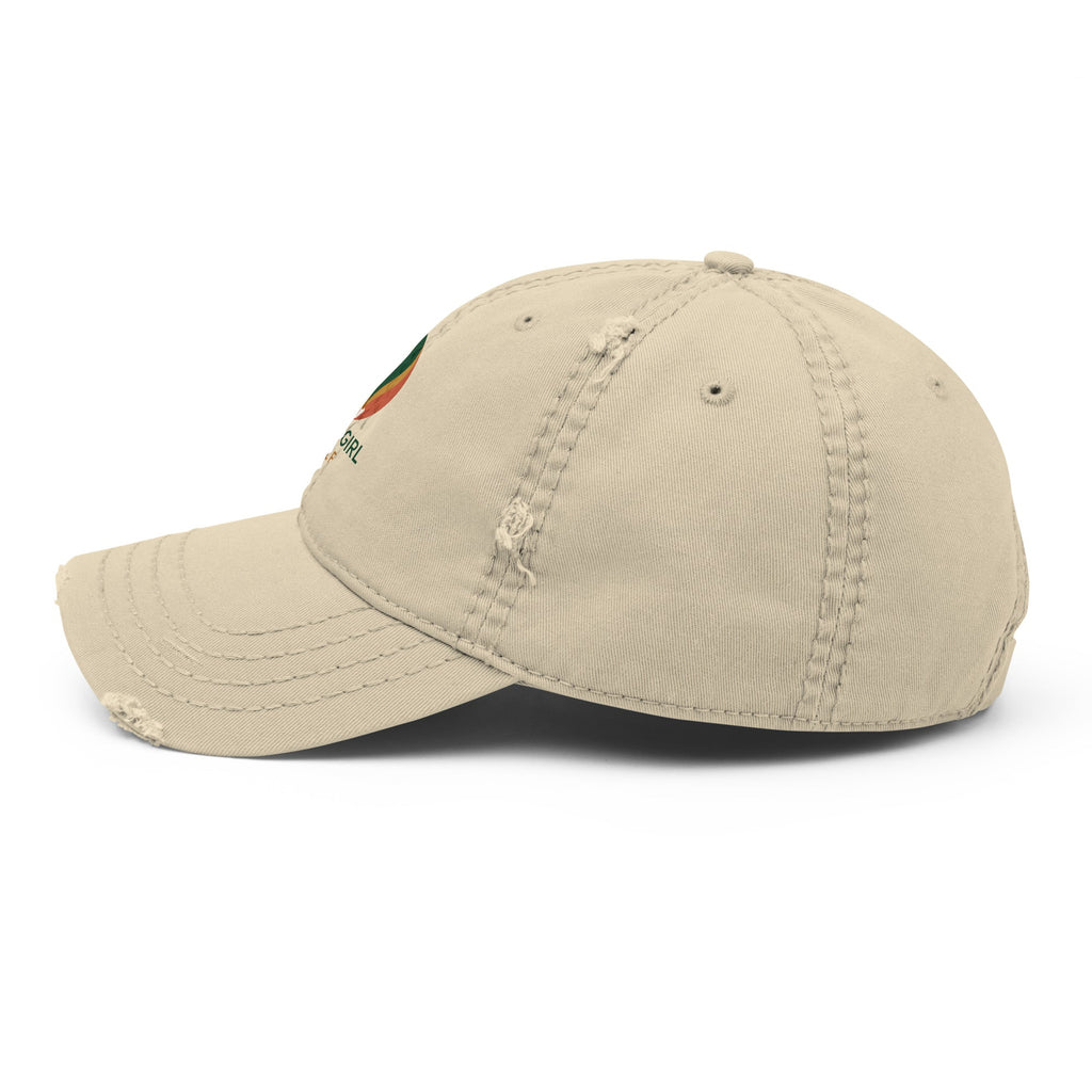 Distressed Dad Hat - Black Girl Golf
