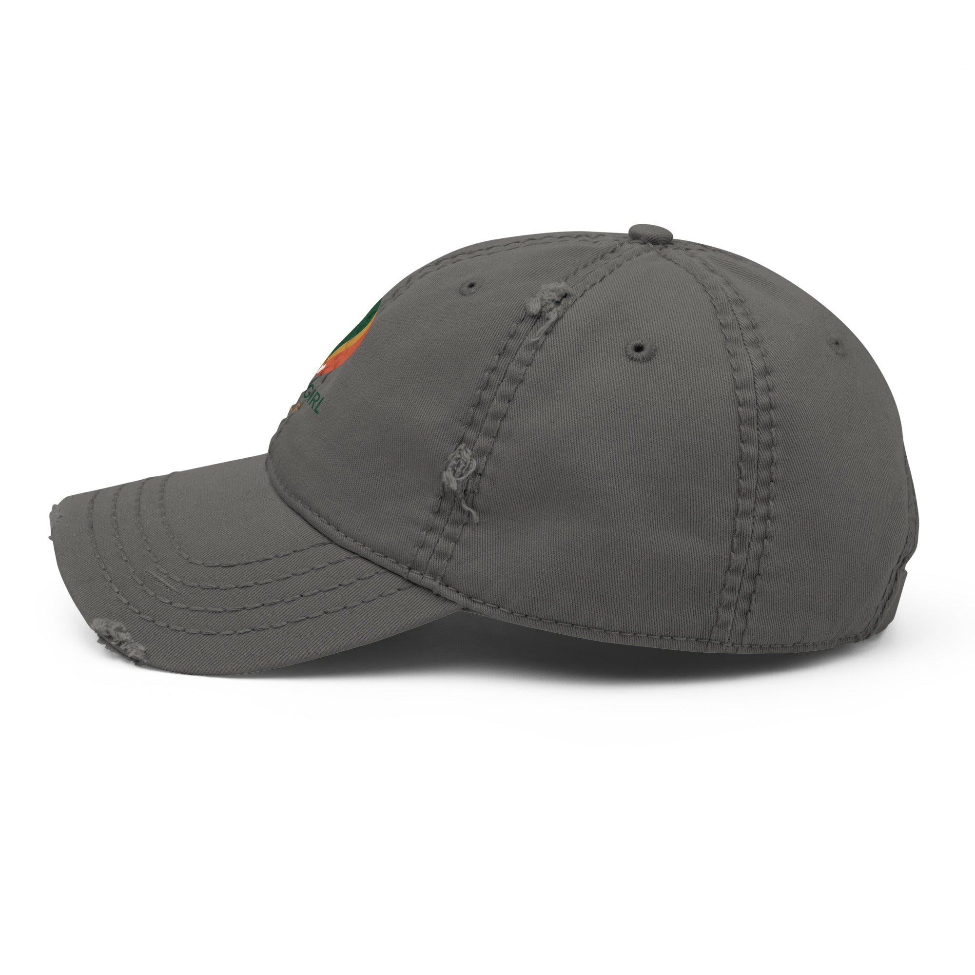 Distressed Dad Hat - Black Girl Golf