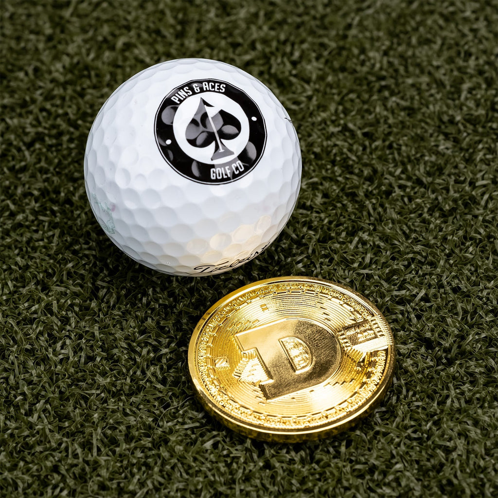 Dogecoin Ball Marker - Black Girl Golf