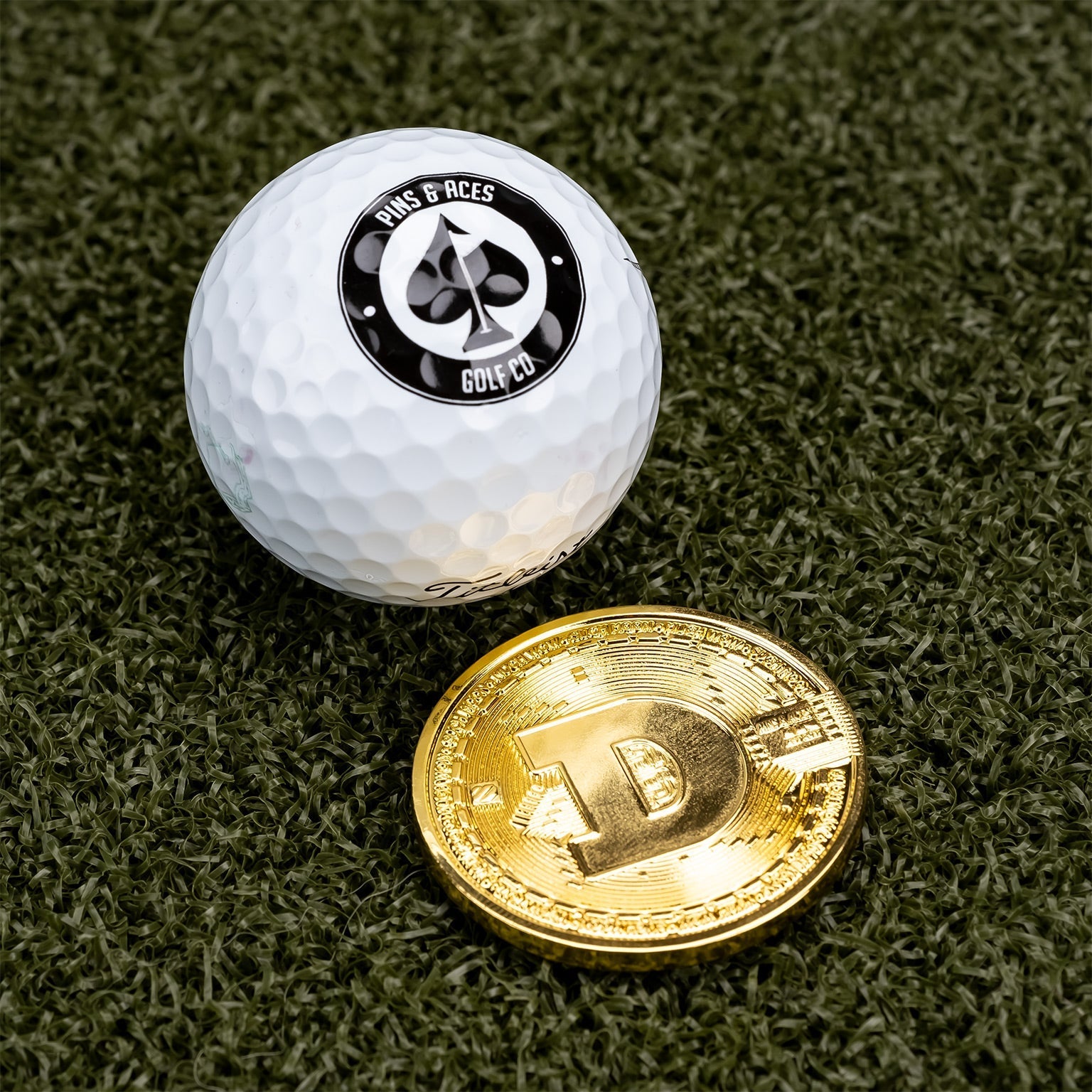 Dogecoin Ball Marker - Black Girl Golf