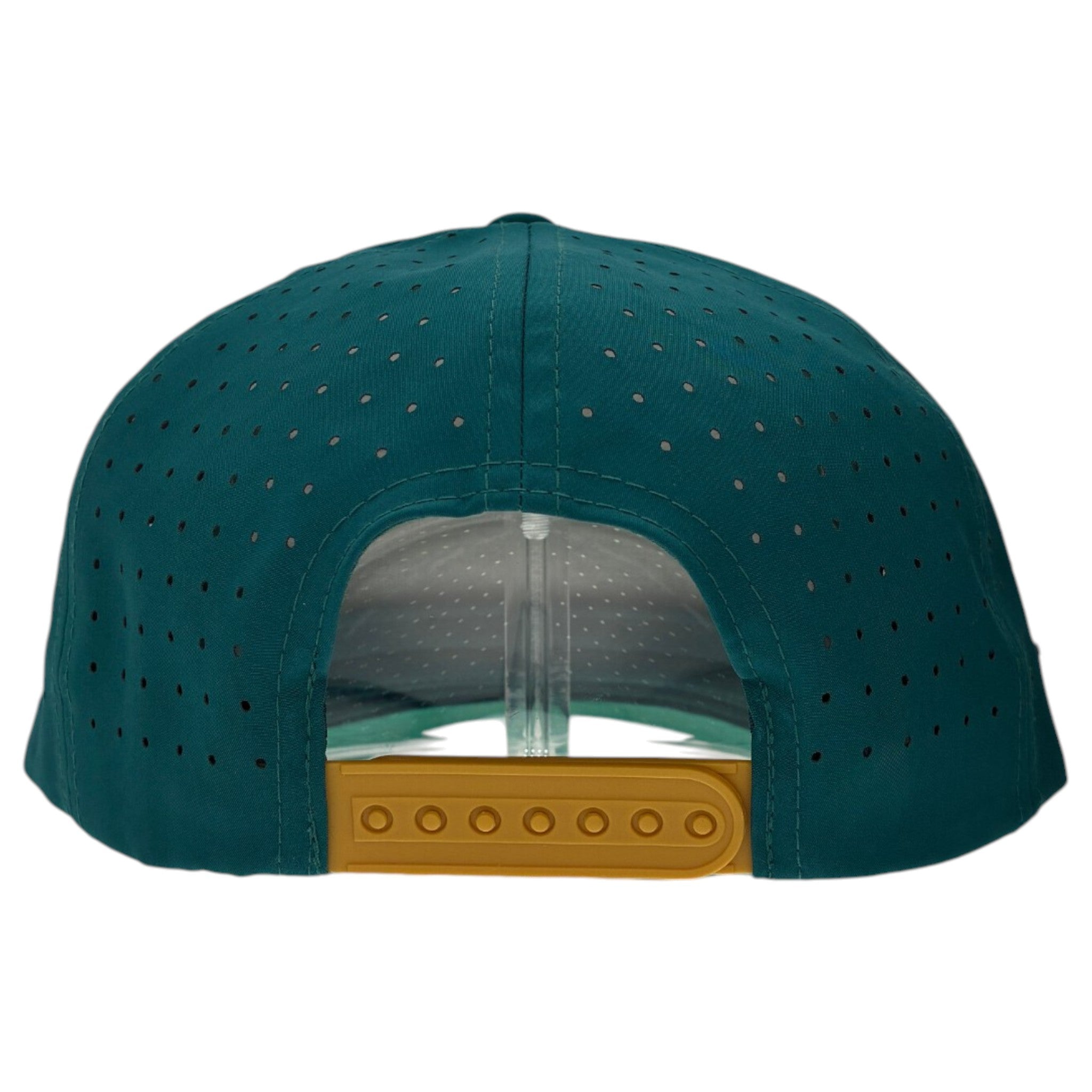 Driftwood Golf Hat | Snapback Cap | Built-in Magnetic Ball Marker Holder + Marker Included | Adjustable | Wood Boat Teal - Black Girl Golf