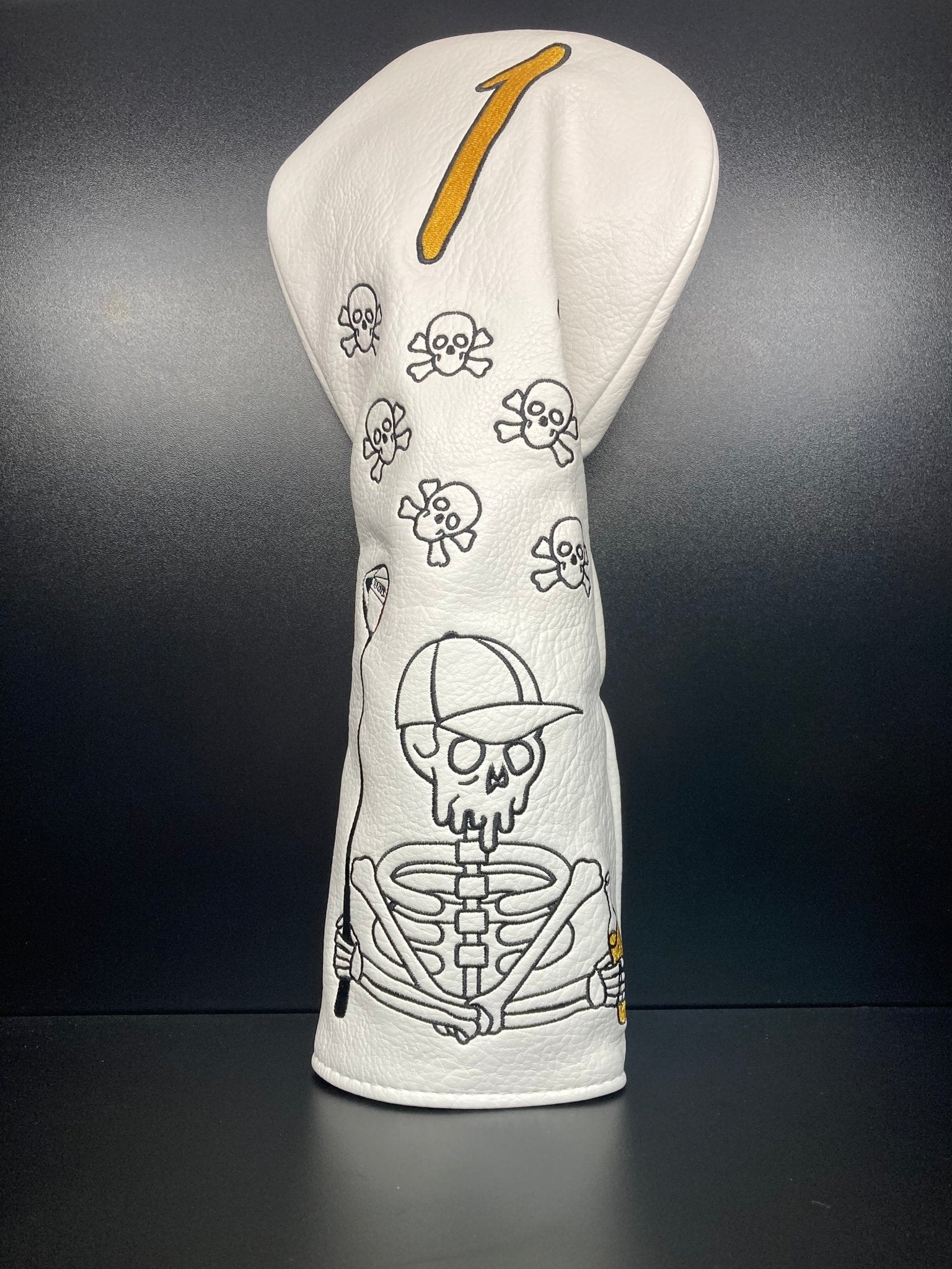 Drinking Skeleton Headcover - Black Girl Golf