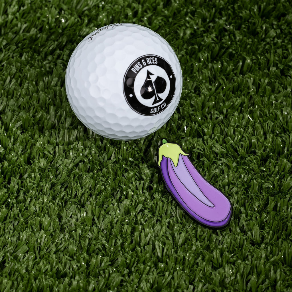 Eggplant Ball Marker - Black Girl Golf