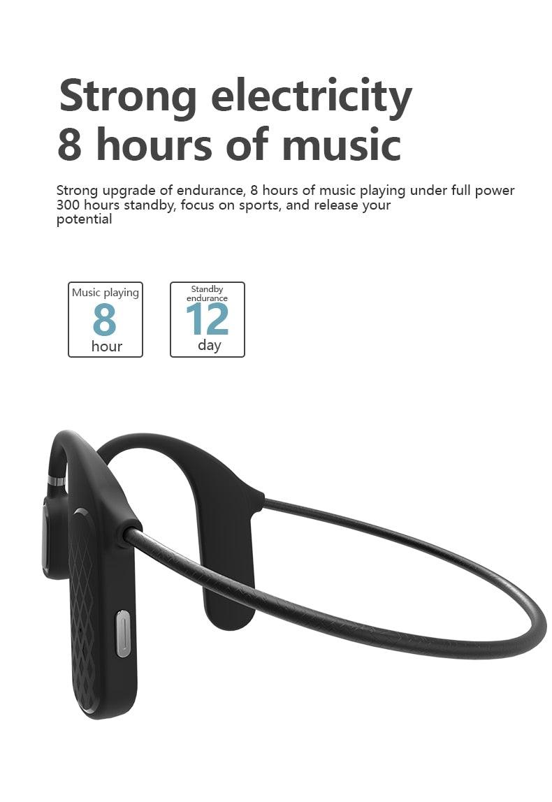 Elegant Black Headphones Wireless Earphones For Workouts And Running Bluetooth Headphones With Mic Grey Bluetooth 5.0 Bone Conduction Earphone Waterproof Sport Headphone Bluetooth Headsets Wireless Headphones Music Handsfree Design - Black Girl Golf