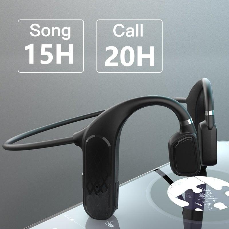 Elegant Black Headphones Wireless Earphones For Workouts And Running Bluetooth Headphones With Mic Grey Bluetooth 5.0 Bone Conduction Earphone Waterproof Sport Headphone Bluetooth Headsets Wireless Headphones Music Handsfree Design - Black Girl Golf