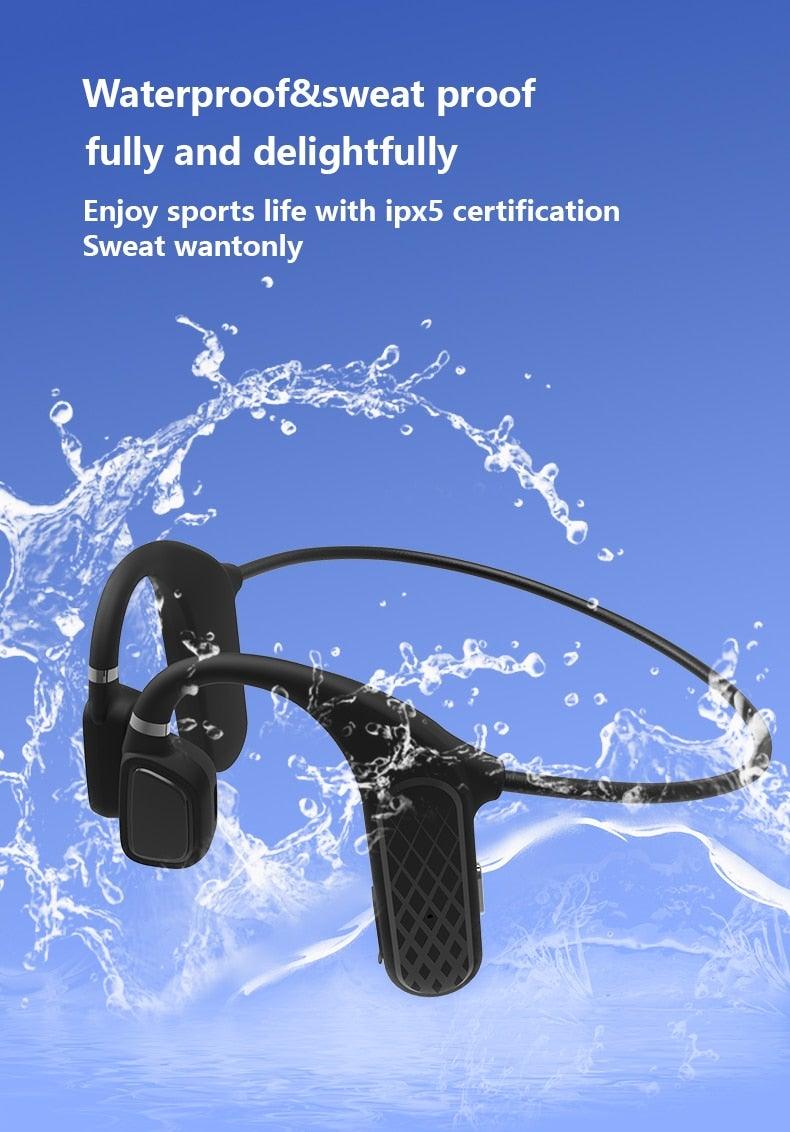 Elegant Black Headphones Wireless Earphones For Workouts And Running Bluetooth Headphones With Mic Grey Bluetooth 5.0 Bone Conduction Earphone Waterproof Sport Headphone Bluetooth Headsets Wireless Headphones Music Handsfree Design - Black Girl Golf