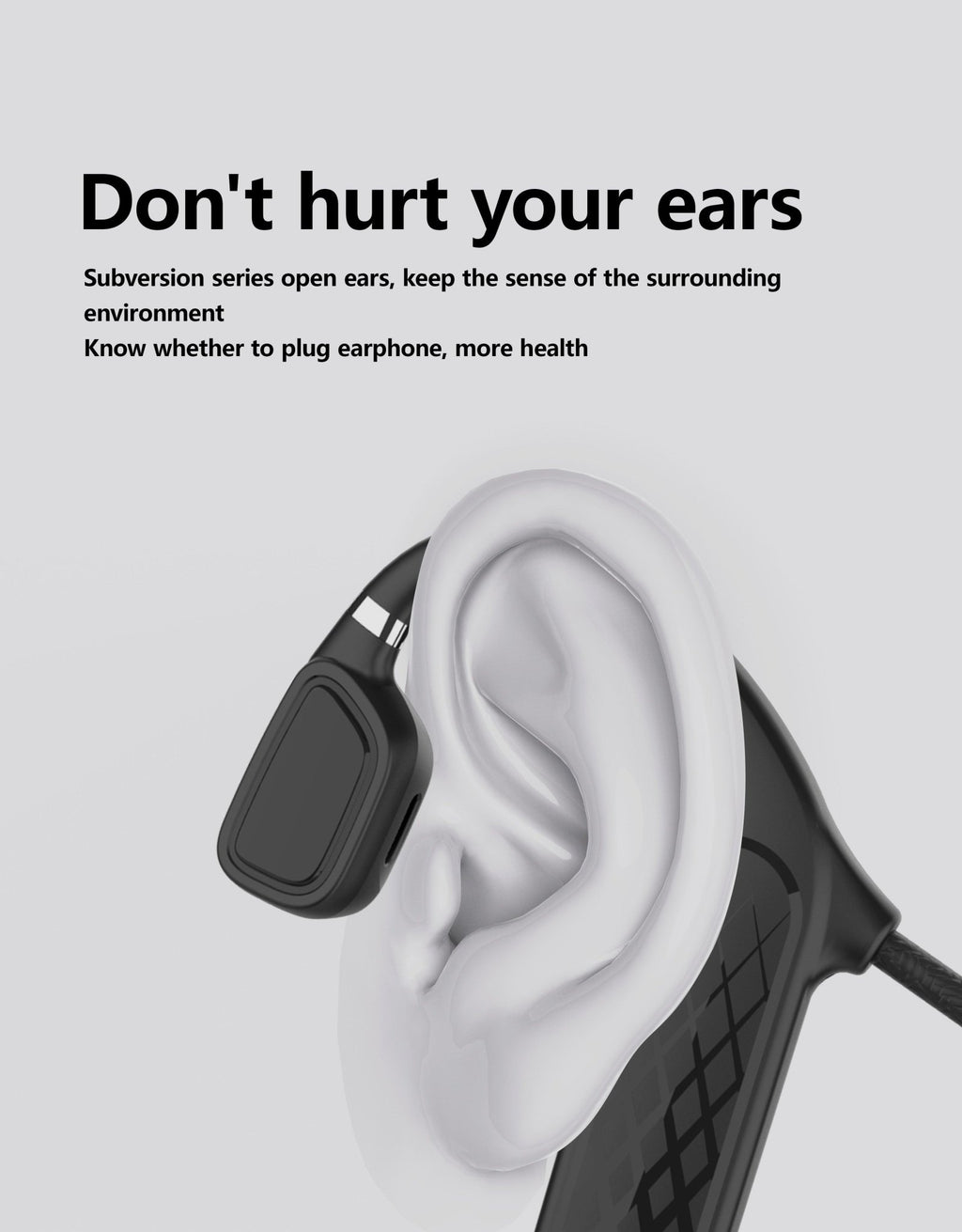 Elegant Black Headphones Wireless Earphones For Workouts And Running Bluetooth Headphones With Mic Grey Bluetooth 5.0 Bone Conduction Earphone Waterproof Sport Headphone Bluetooth Headsets Wireless Headphones Music Handsfree Design - Black Girl Golf
