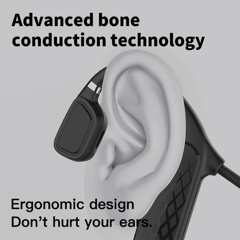 Elegant Black Headphones Wireless Earphones For Workouts And Running Bluetooth Headphones With Mic Grey Bluetooth 5.0 Bone Conduction Earphone Waterproof Sport Headphone Bluetooth Headsets Wireless Headphones Music Handsfree Design - Black Girl Golf