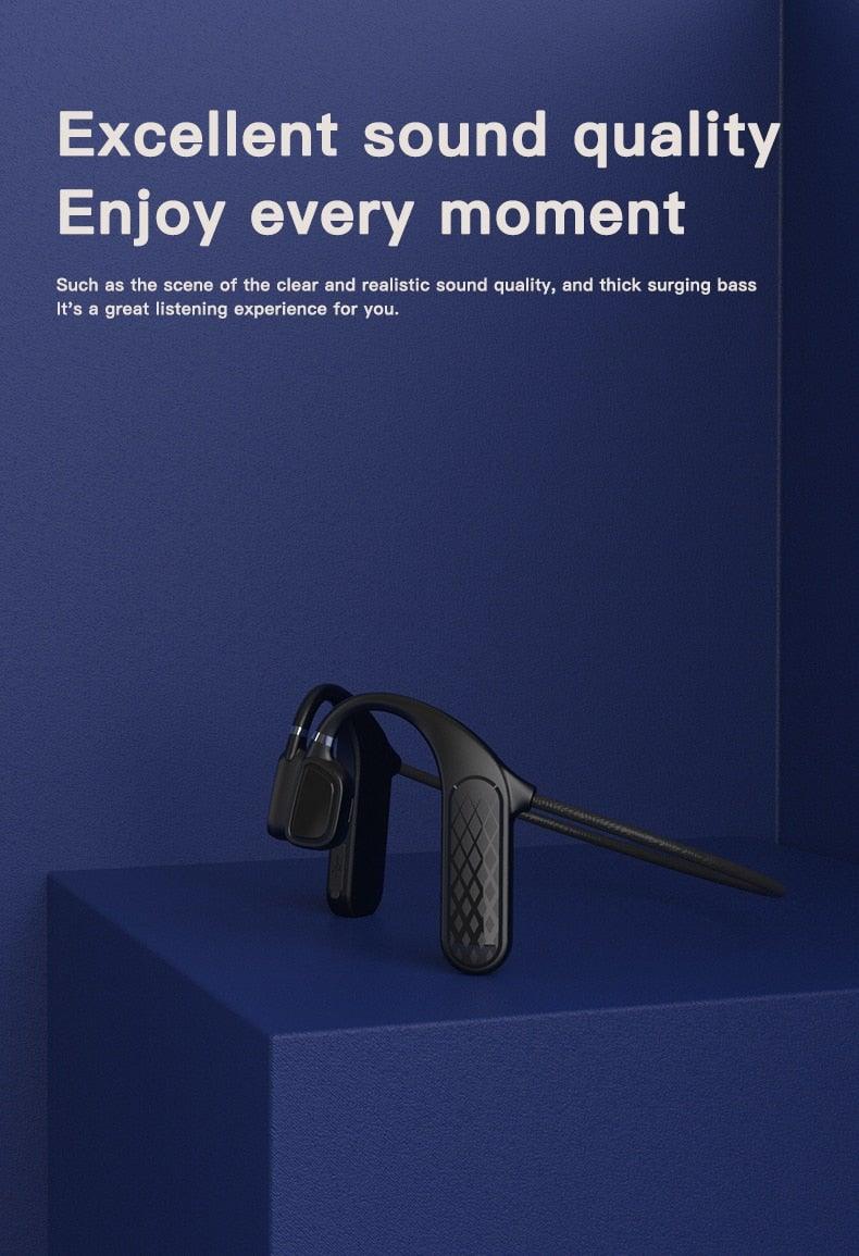 Elegant Black Headphones Wireless Earphones For Workouts And Running Bluetooth Headphones With Mic Grey Bluetooth 5.0 Bone Conduction Earphone Waterproof Sport Headphone Bluetooth Headsets Wireless Headphones Music Handsfree Design - Black Girl Golf