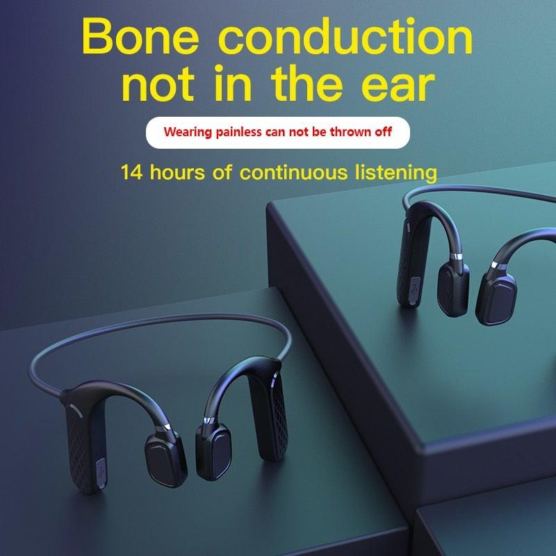 Elegant Black Headphones Wireless Earphones For Workouts And Running Bluetooth Headphones With Mic Grey Bluetooth 5.0 Bone Conduction Earphone Waterproof Sport Headphone Bluetooth Headsets Wireless Headphones Music Handsfree Design - Black Girl Golf