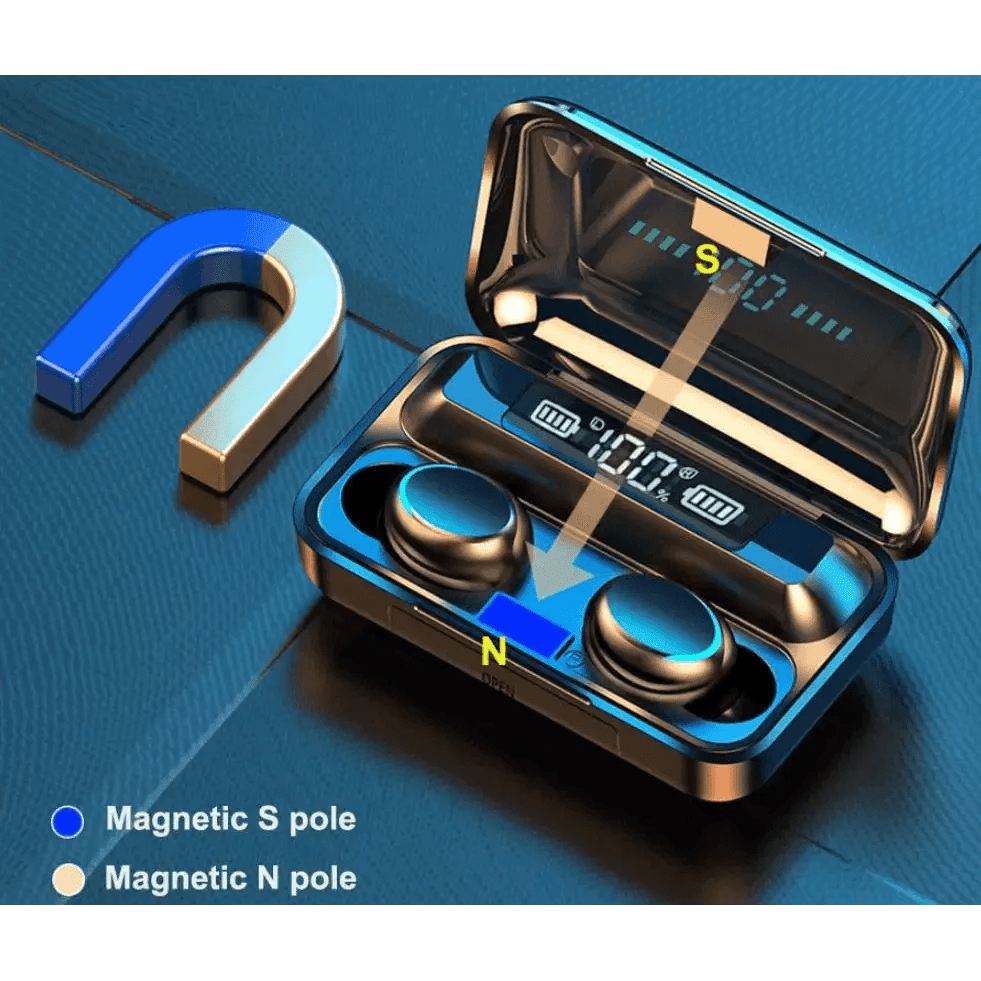 Elegant TWS Bluetooth 5.0 Earphones 2200mAh Charging Box Modern Wireless Headphone 9D Stereo Sports Waterproof Earbuds Luxury Headsets With Microphone Wireless Headphones with LED Display Wireless Earbuds with Mic, IPX8 Waterproof Touch Control Headphones - Black Girl Golf