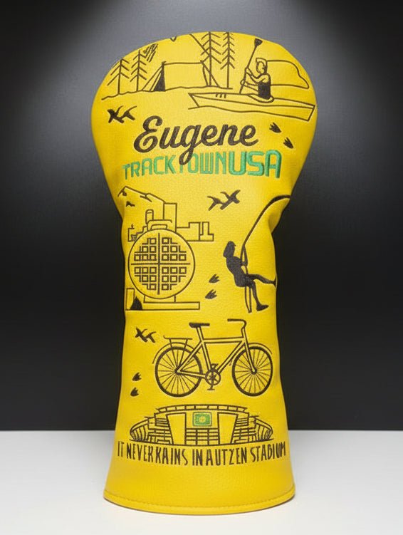 Eugene Track Town USA Headcover - Black Girl Golf