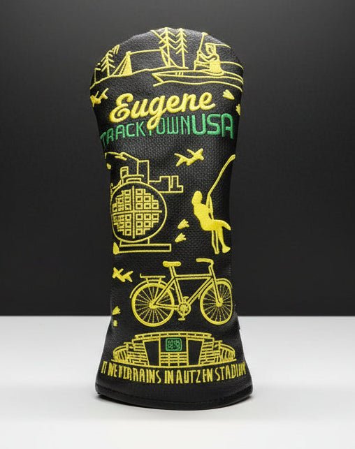 Eugene Track Town USA Headcover - Black Girl Golf