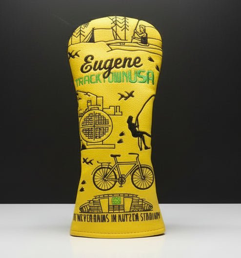 Eugene Track Town USA Headcover - Black Girl Golf