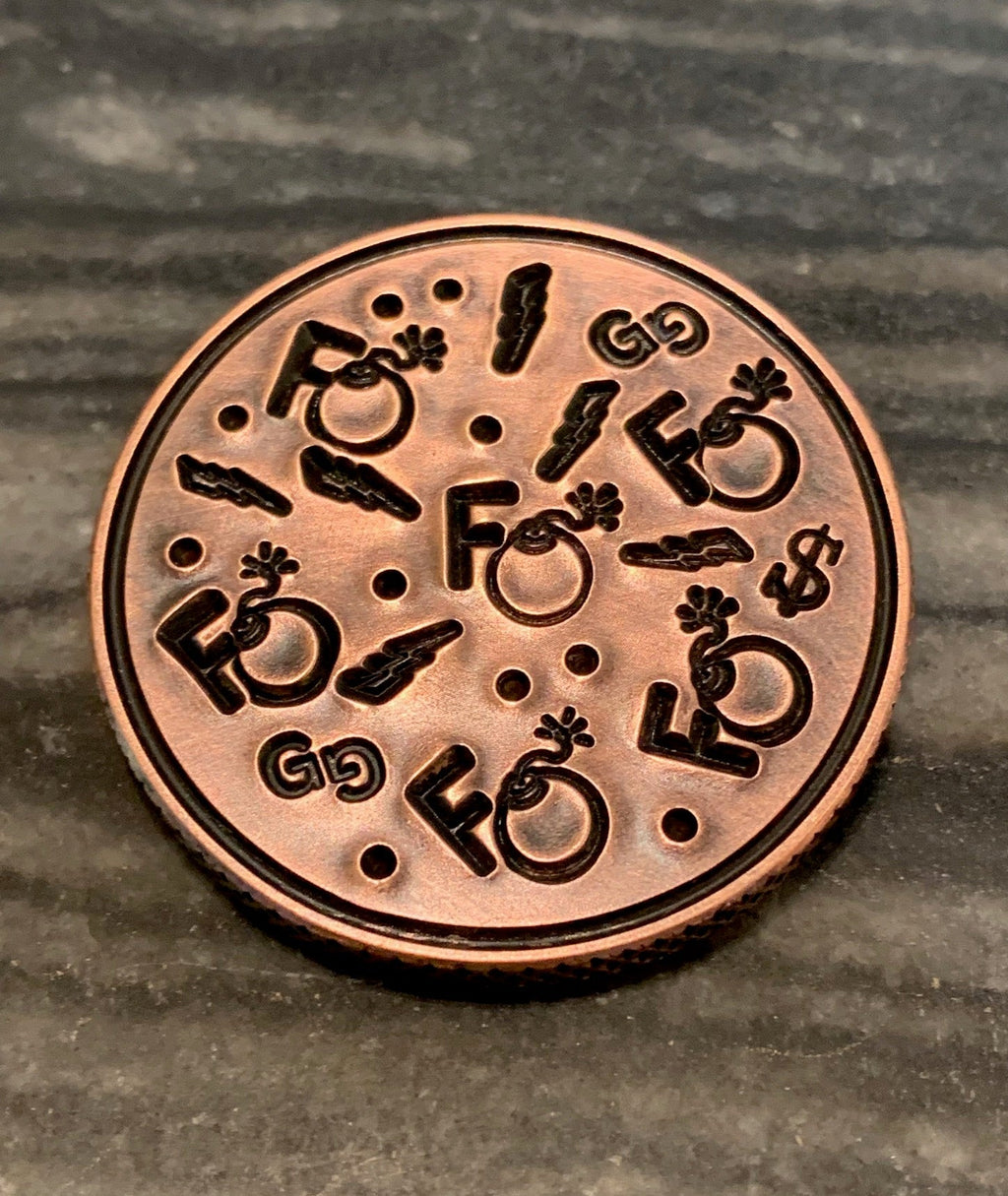 F - Bombs Ball Marker - Black Girl Golf