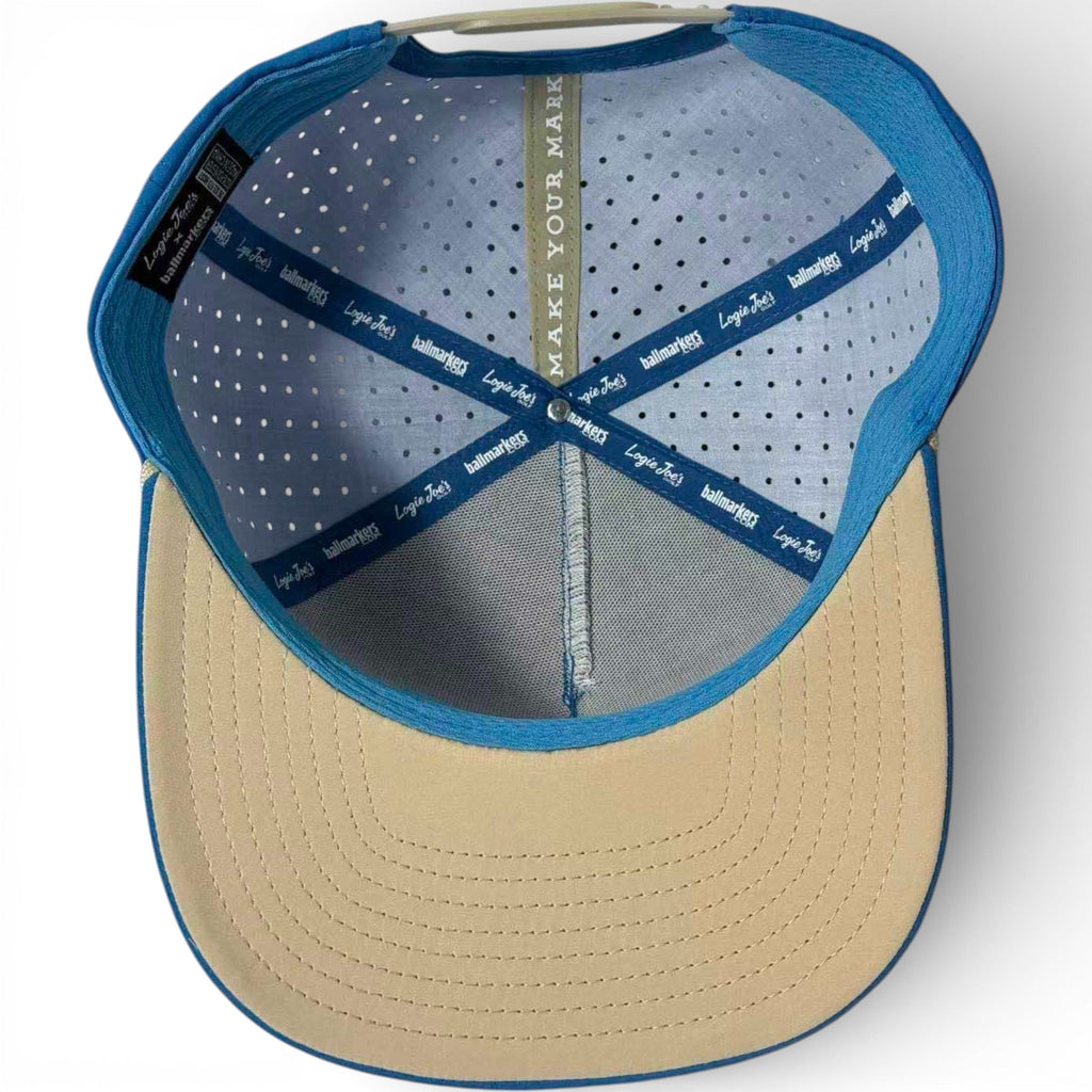 Fairway Palms Golf Hat | Snapback Cap | Built - in Magnetic Ball Marker Holder + Marker Included | Adjustable | One Size - Black Girl Golf