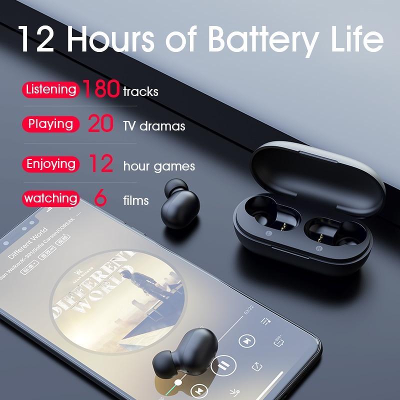 Fingerprint Touch Bluetooth Earphones, HD Stereo Wireless Headphones,Noise Cancelling Gaming Headset In New Trend Luxury Style - Black Girl Golf