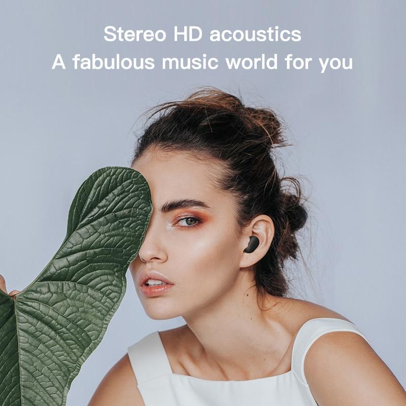 Fingerprint Touch Bluetooth Earphones, HD Stereo Wireless Headphones,Noise Cancelling Gaming Headset In New Trend Luxury Style - Black Girl Golf