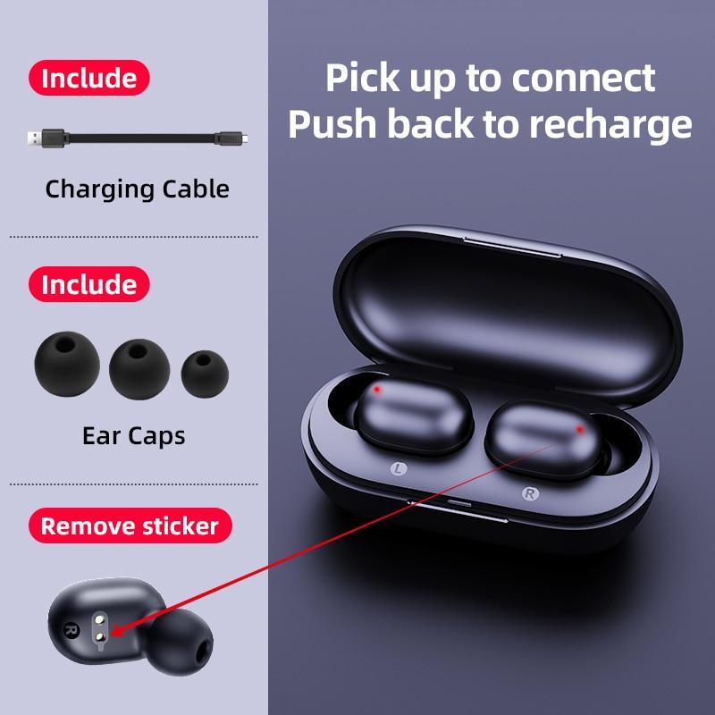 Fingerprint Touch Bluetooth Earphones, HD Stereo Wireless Headphones,Noise Cancelling Gaming Headset In New Trend Luxury Style - Black Girl Golf
