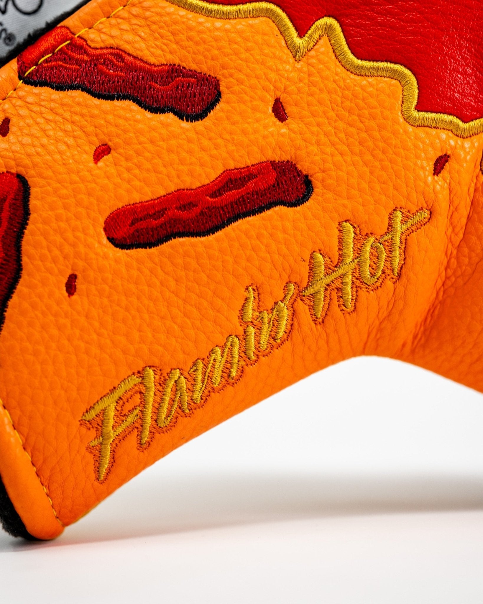 Flamin' Hot Cheaters - Blade Putter Cover - Black Girl Golf
