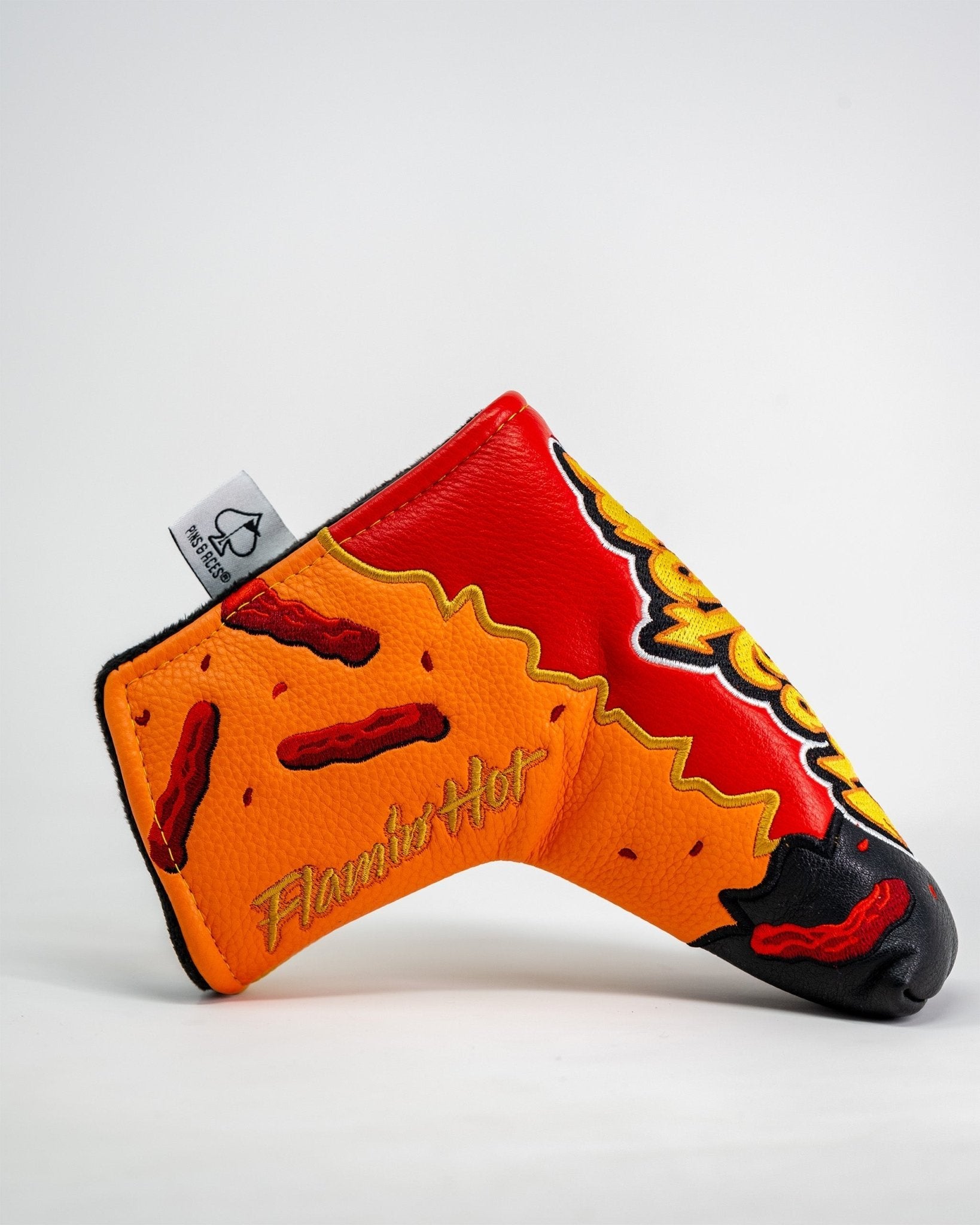 Flamin' Hot Cheaters - Blade Putter Cover - Black Girl Golf