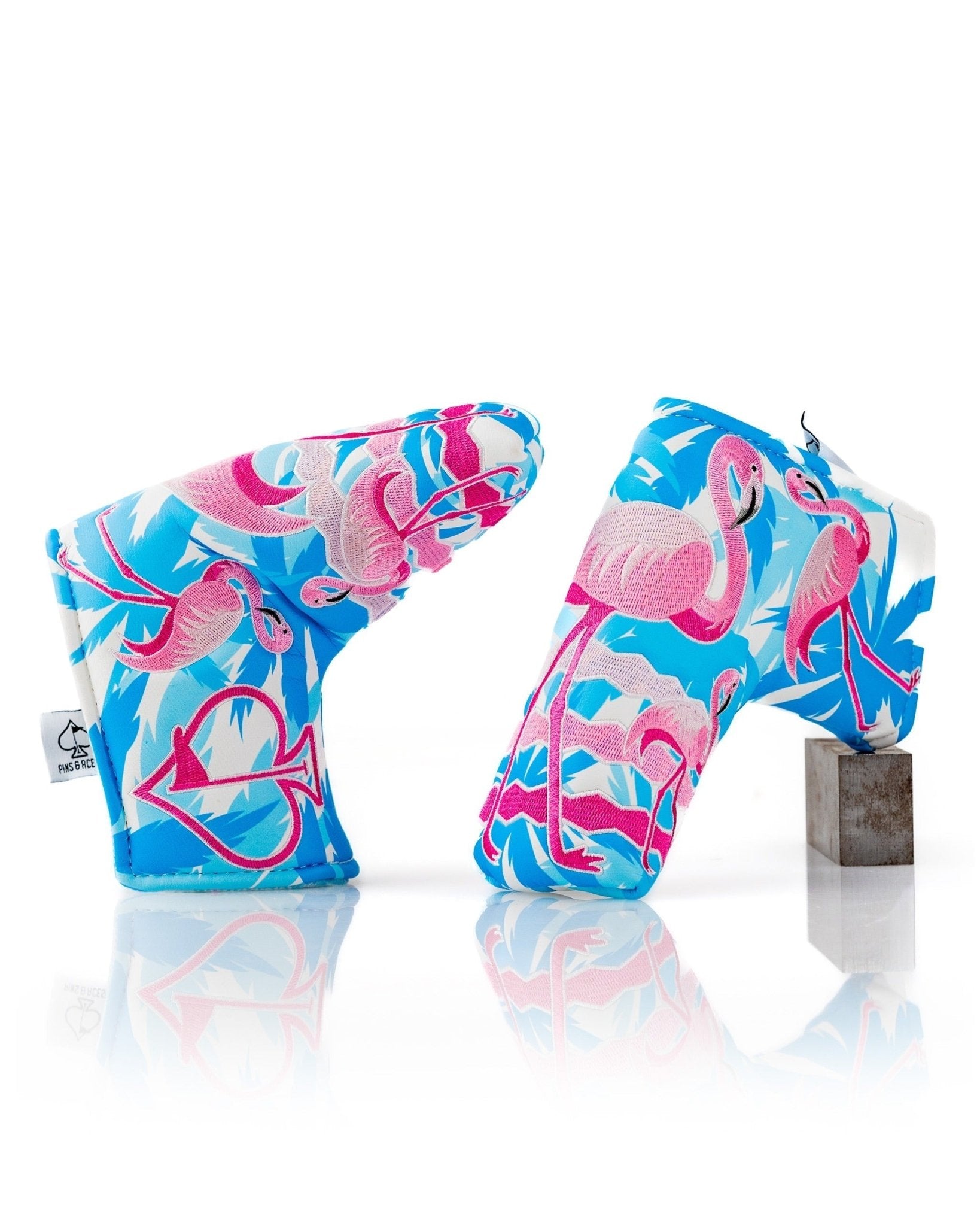 Flamingo Flock - Blade Putter Cover - Black Girl Golf