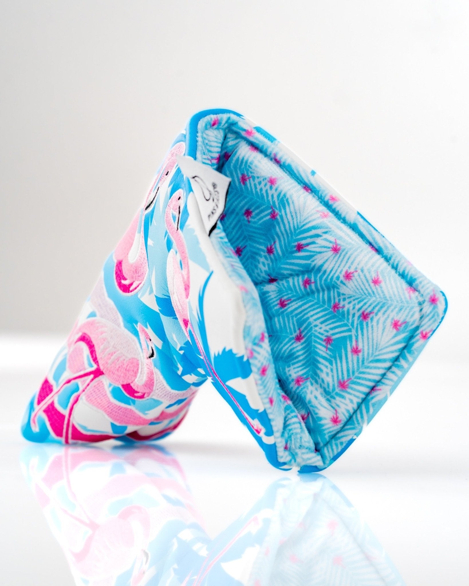 Flamingo Flock - Blade Putter Cover - Black Girl Golf