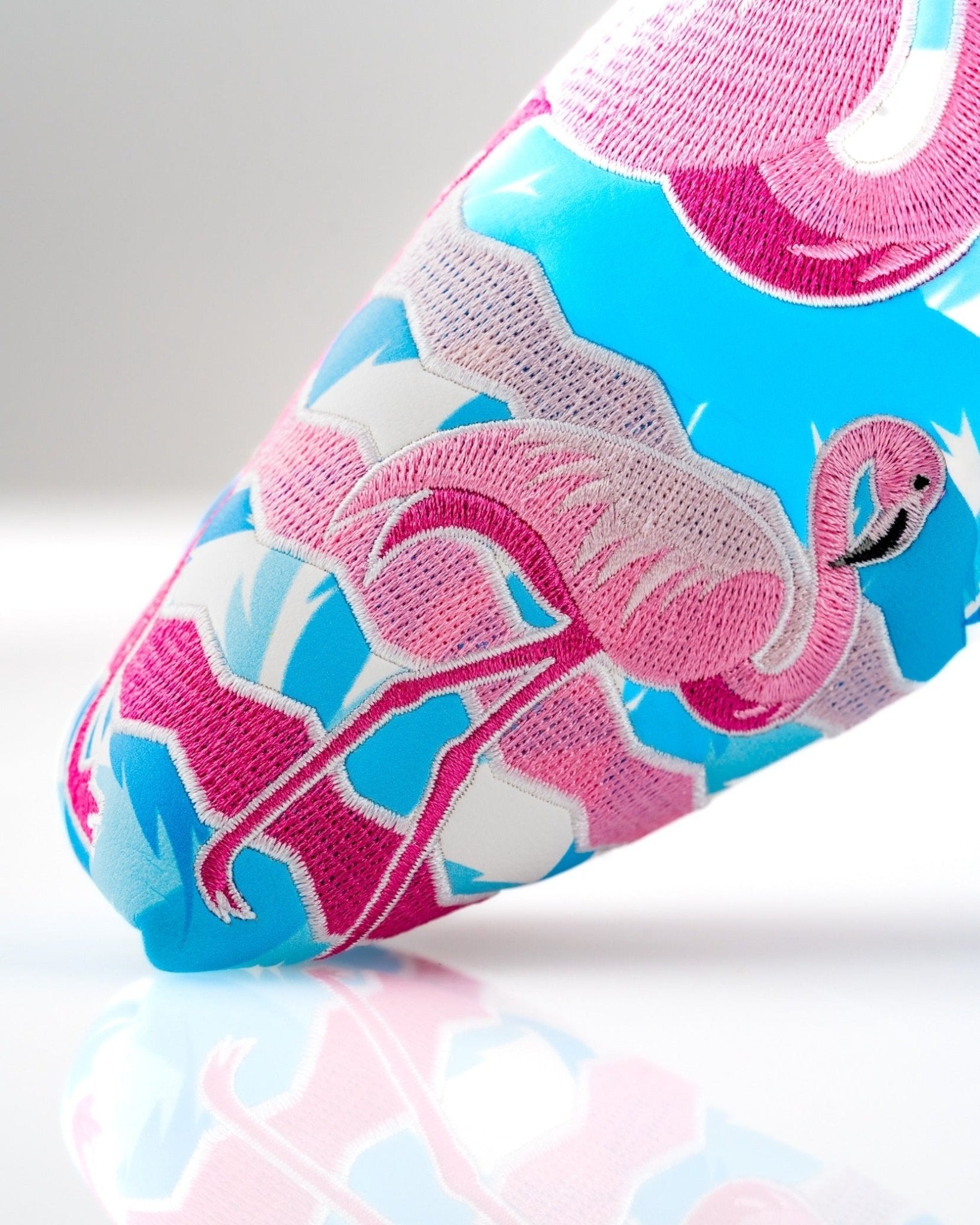 Flamingo Flock - Blade Putter Cover - Black Girl Golf